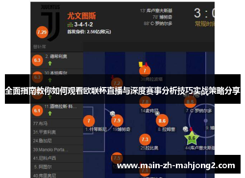 全面指南教你如何观看欧联杯直播与深度赛事分析技巧实战策略分享 全面指南教你如何观看欧联杯直播与深度赛事分析技巧实战策略分享