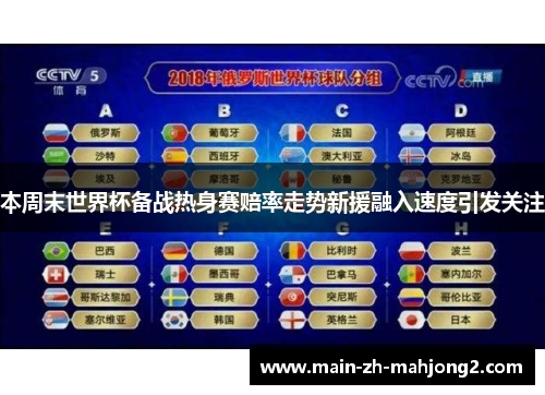 本周末世界杯备战热身赛赔率走势新援融入速度引发关注 本周末世界杯备战热身赛赔率走势新援融入速度引发关注